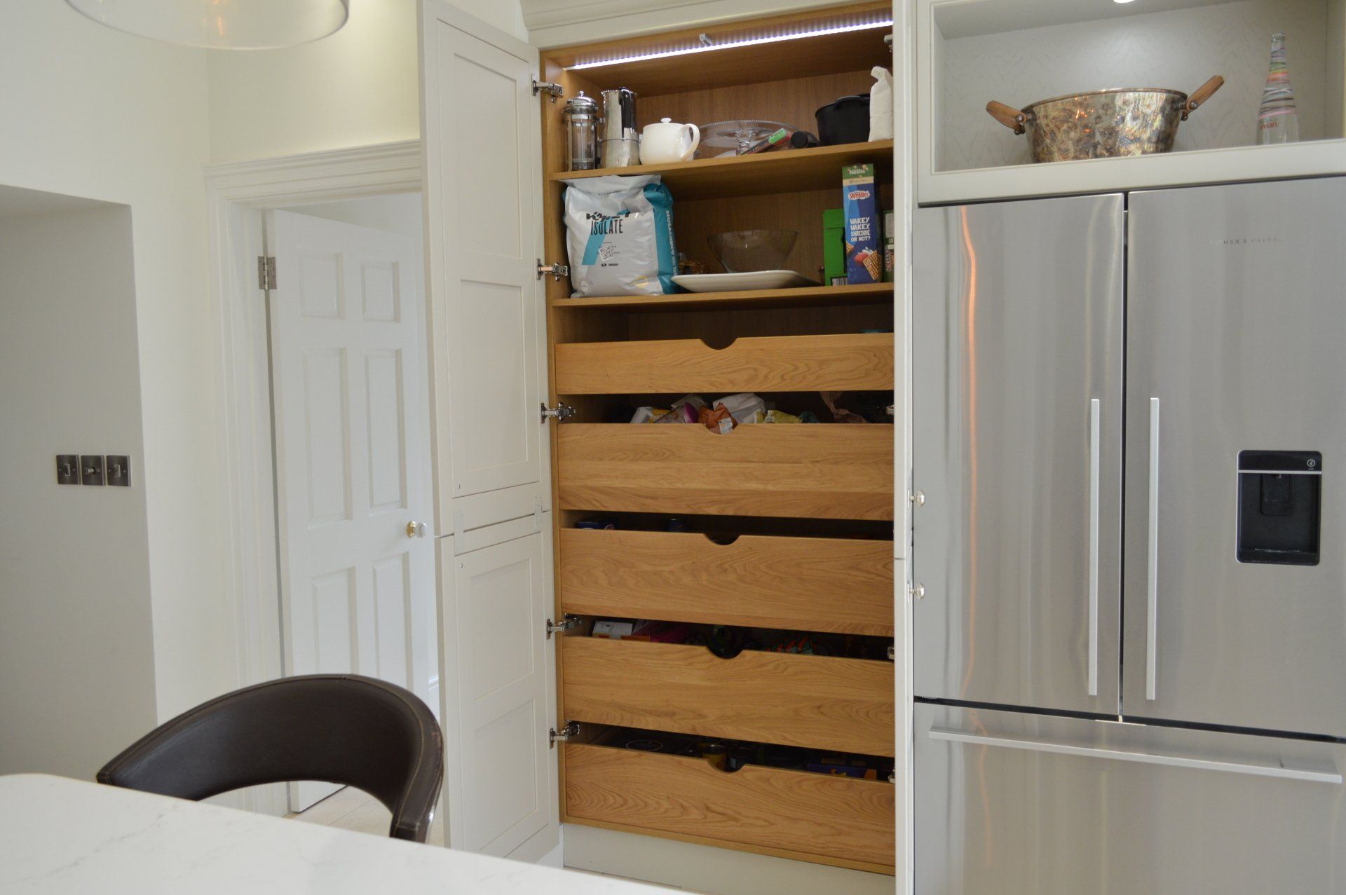 Valentino Kitchens Chew Stoke Langton Putty Kitchen Supply Design Installation Pantry Larder Storage