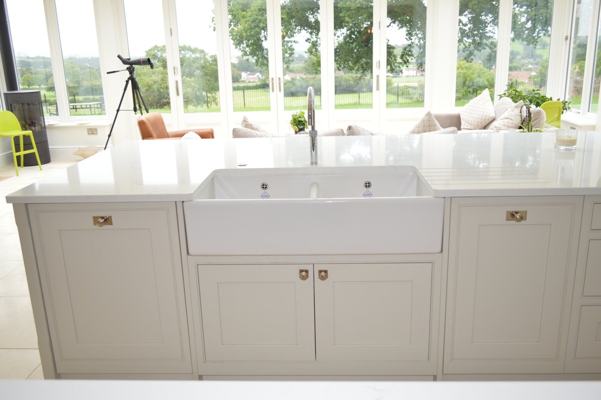 Valentino Kitchens Chew Stoke Langton Putty Kitchen Supply Design Installation Butler Sink Quooker