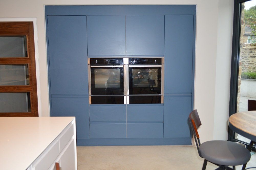 Valentino Kitchens Design Installation Wells Malmo handleless Old Navy Neff ovens