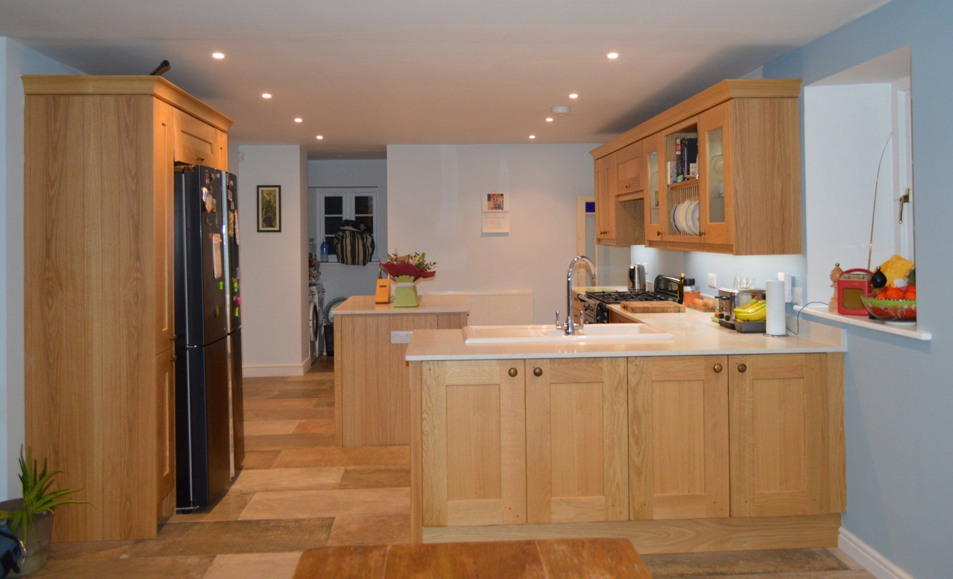 Valentino Kitchen Installation in Winford bespoke Oak