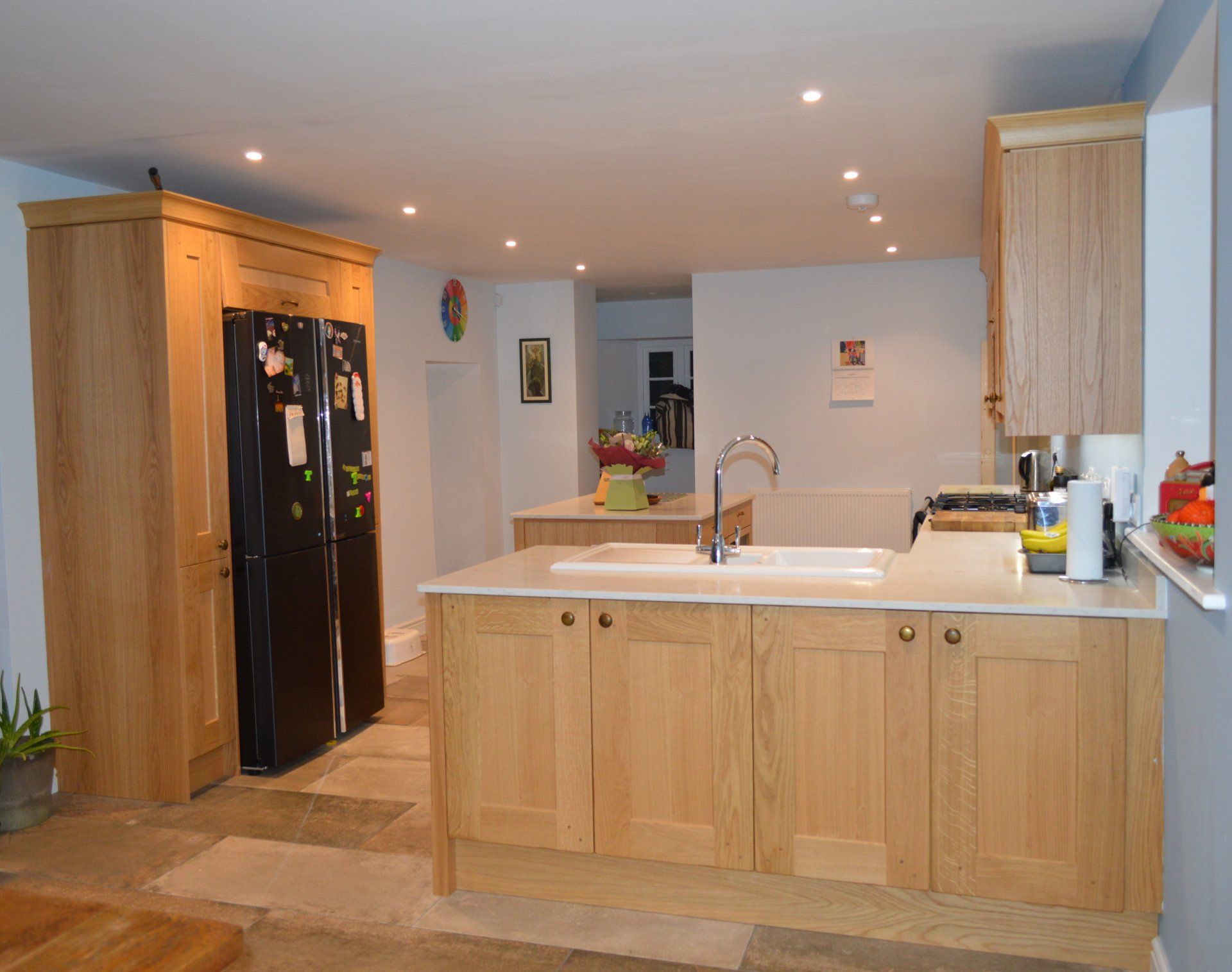 Valentino Kitchen Installation in Winford bespoke Oak