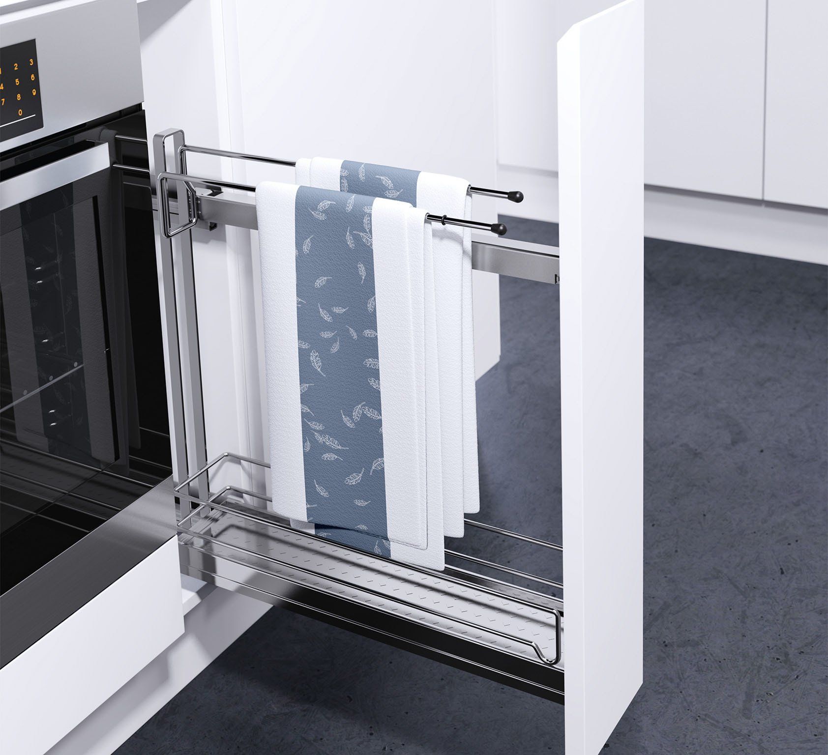 Valentino Kitchens Base Unit Storage Pullout Towel Rail Supply Installation Bristol & Somerset