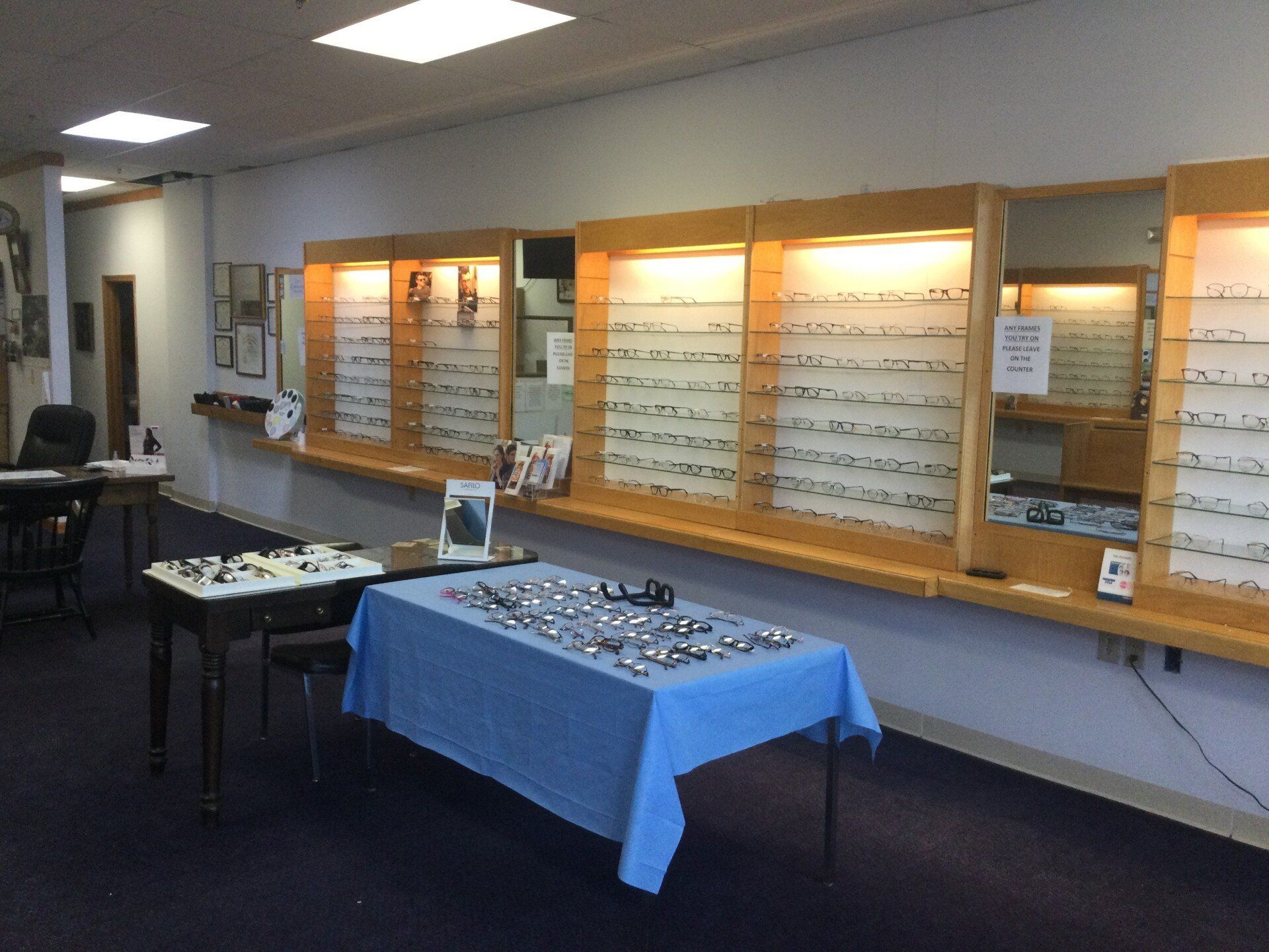 Optical Shelf for Glasses — Orange, MA — Leonard Optician Inc.