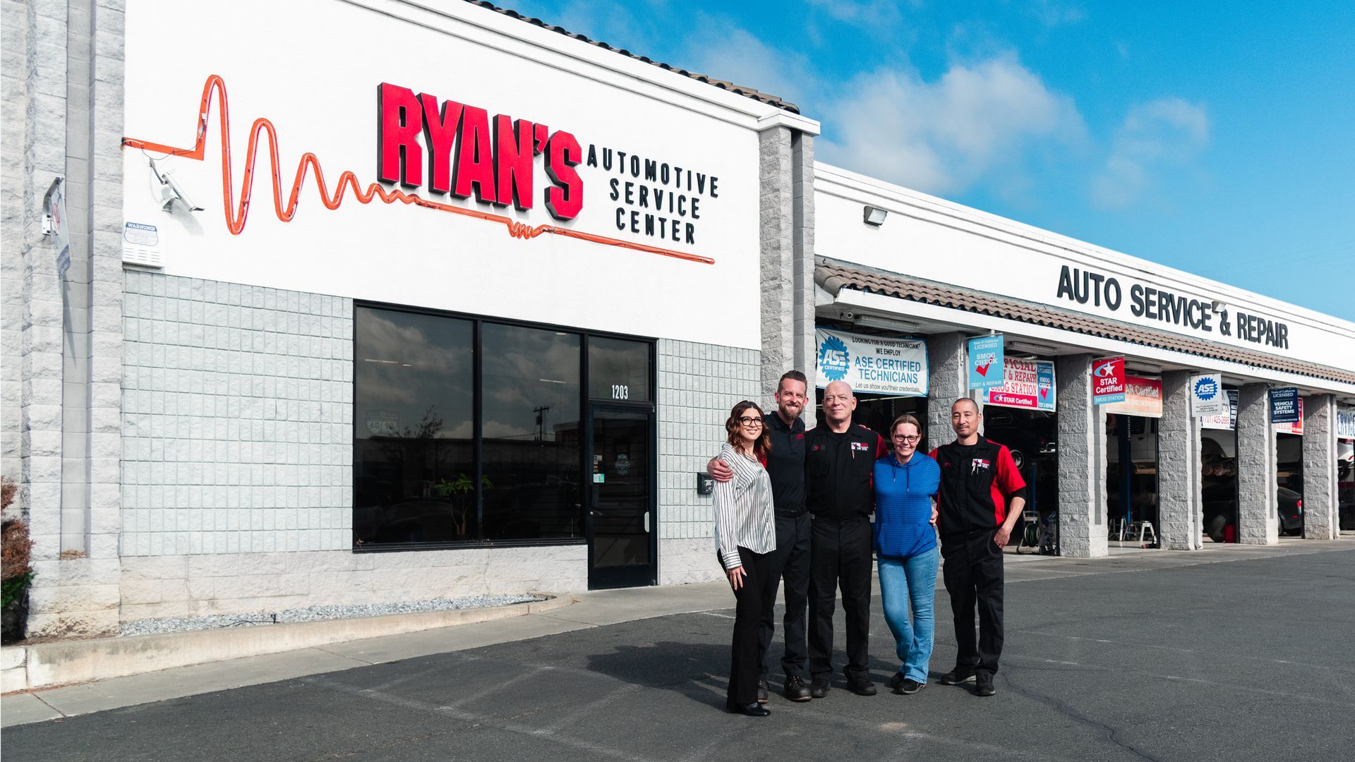 Ryan's Automotive Service Center Team