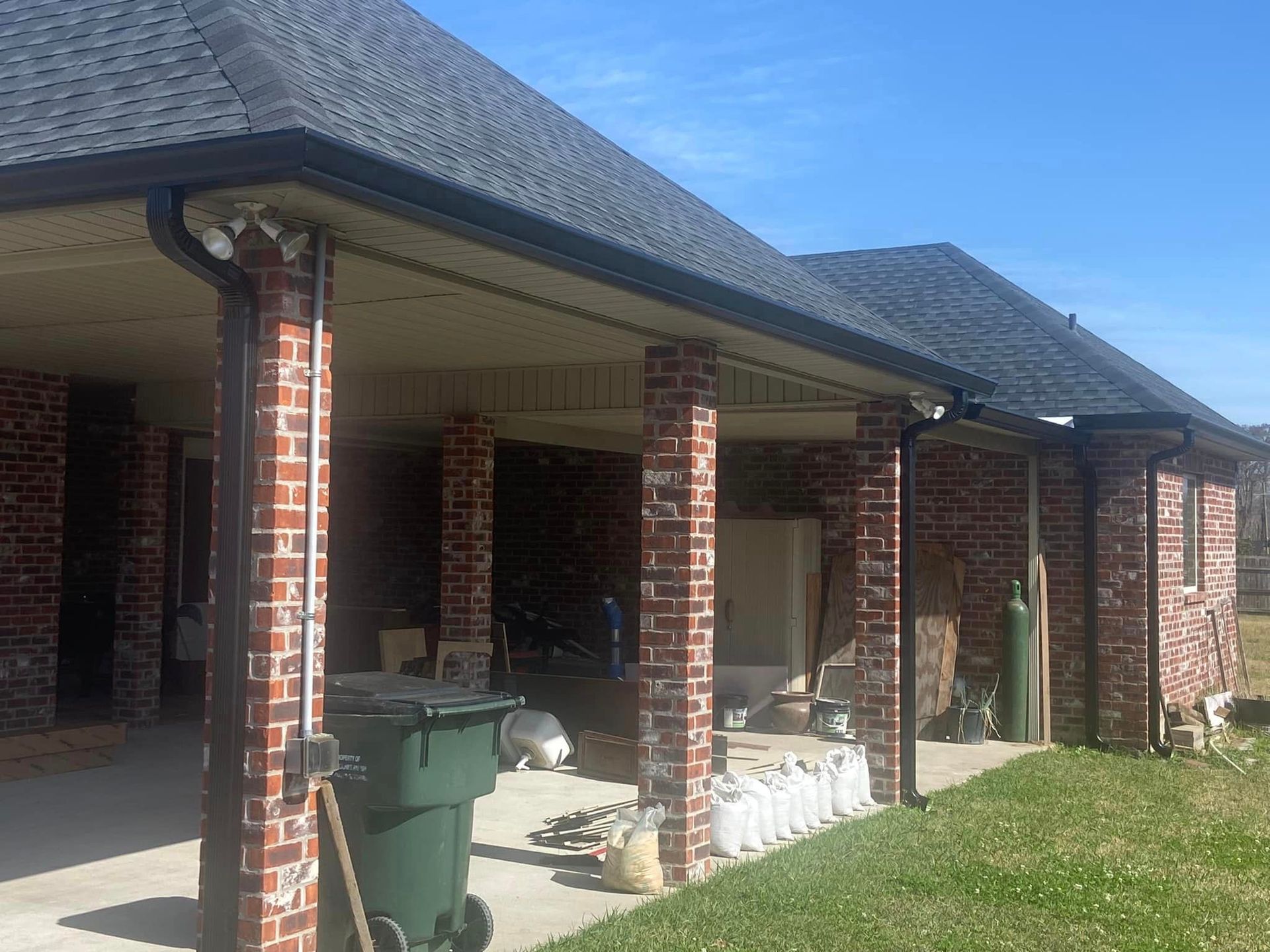 House with New Downspout — Raceland, LA — Spartan Home Solutions LLC