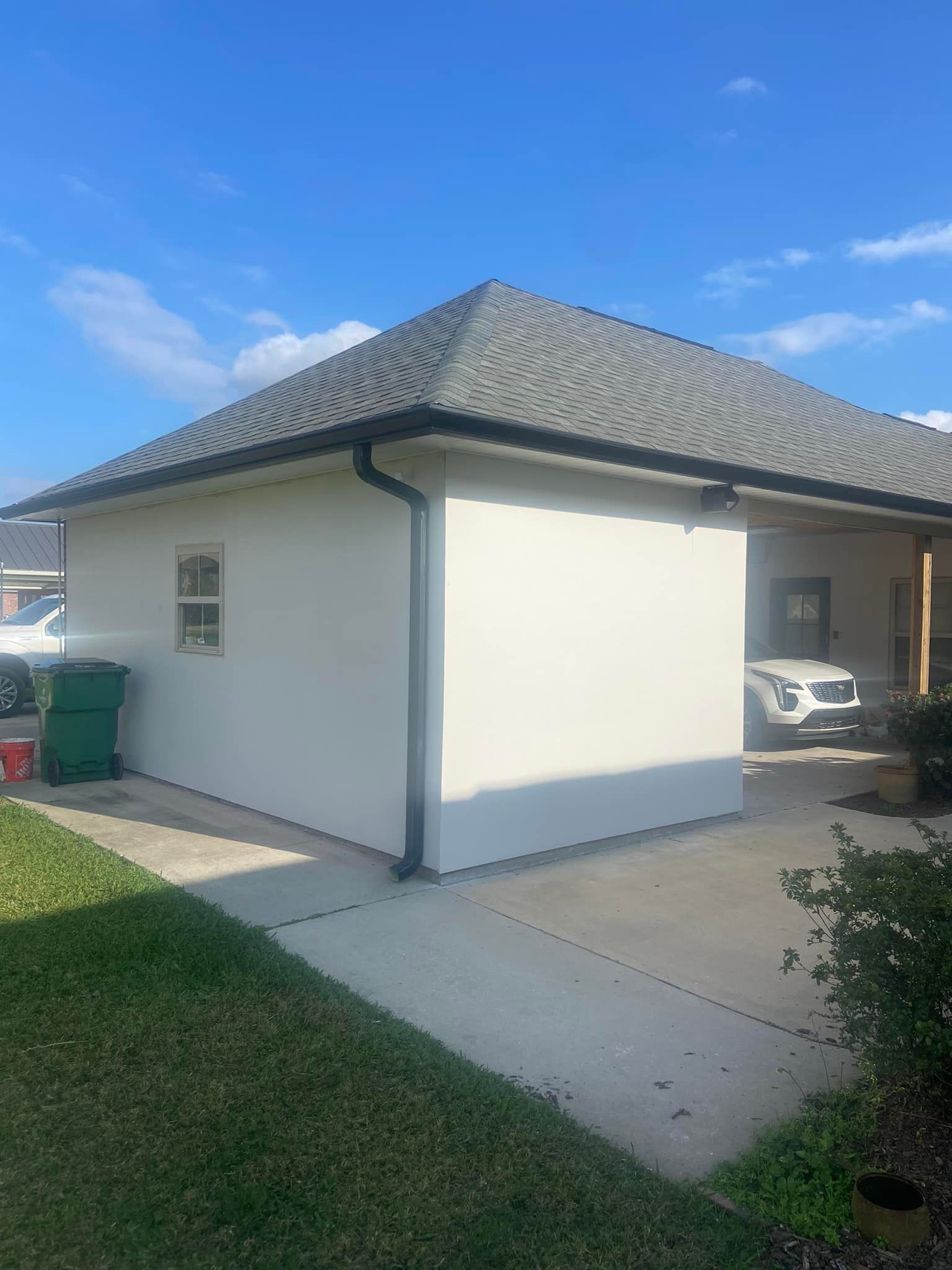 Black Downspout — Raceland, LA — Spartan Home Solutions LLC