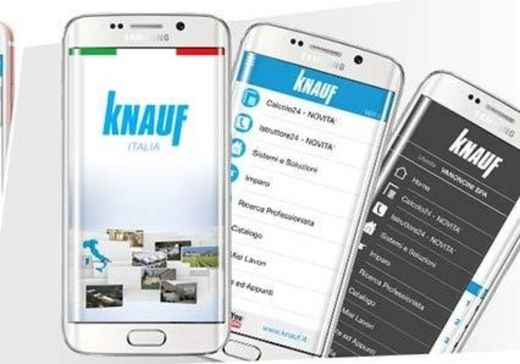 app per la scelta di materiali edili Knauf