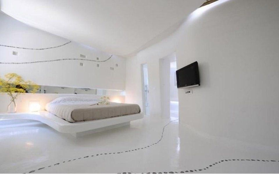 camera da letto con controsoffittatura in cartongesso