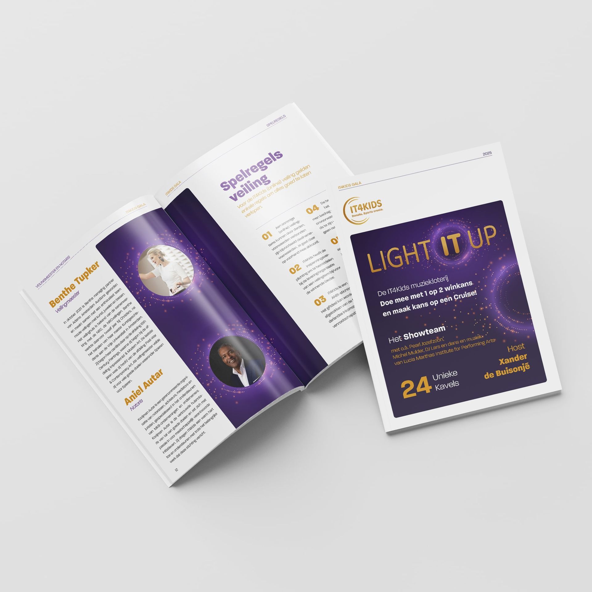 IT4Kids, Event branding, Veiling boekje, magazine