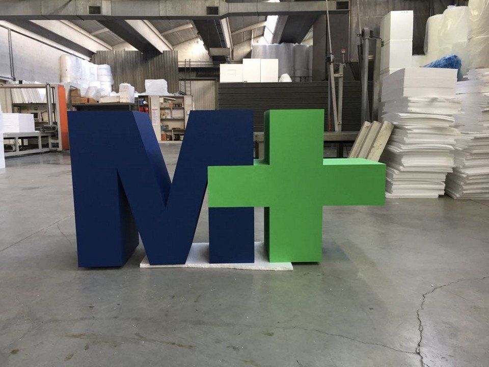 letters in polystyrene