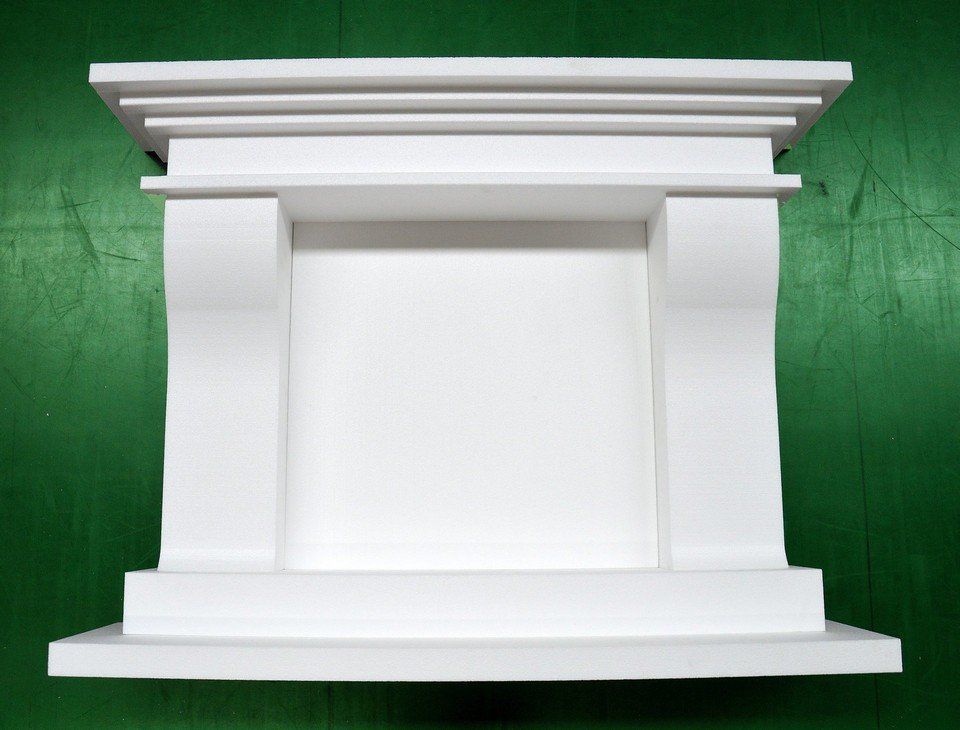 polystyrene fireplace