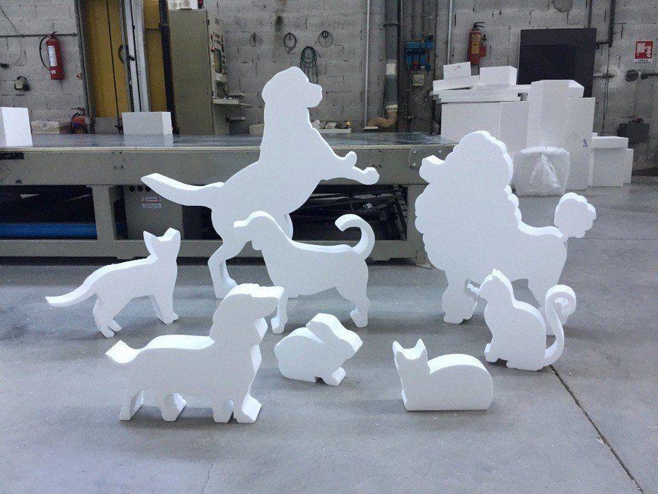 Styrofoam animals