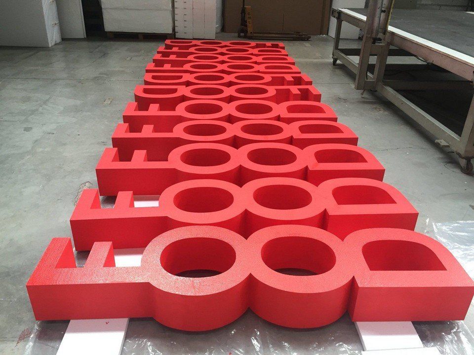 food writing in polystyrene