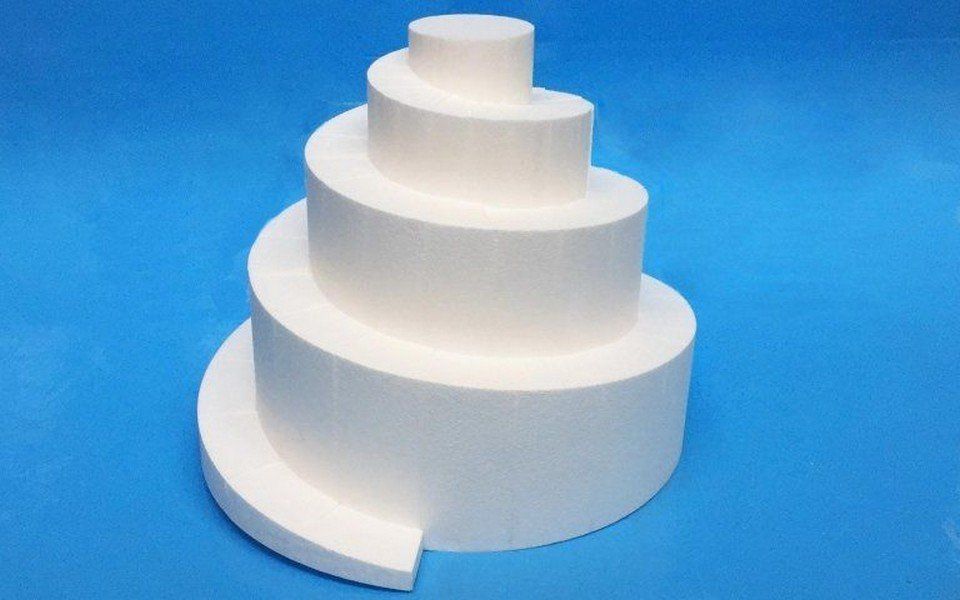Polystyrene spiral dummy cake