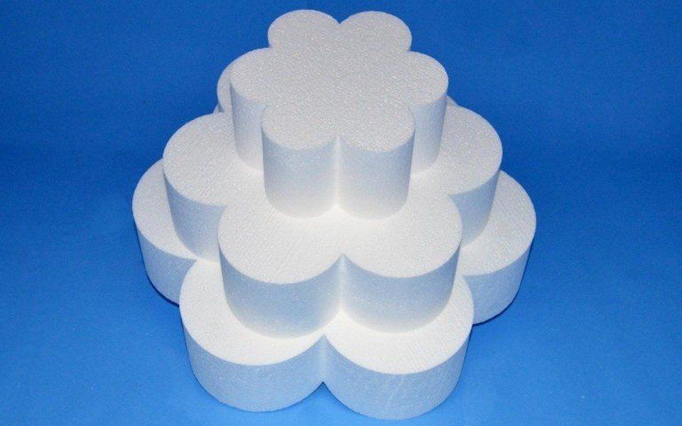 Styrofoam flower dummy cake
