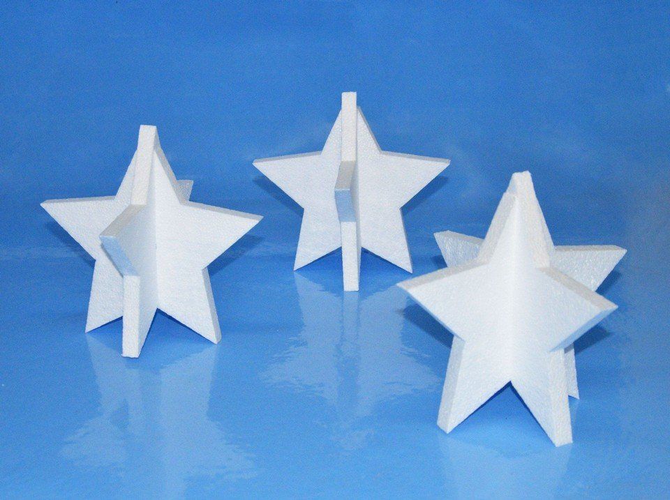 Polystyrene stars