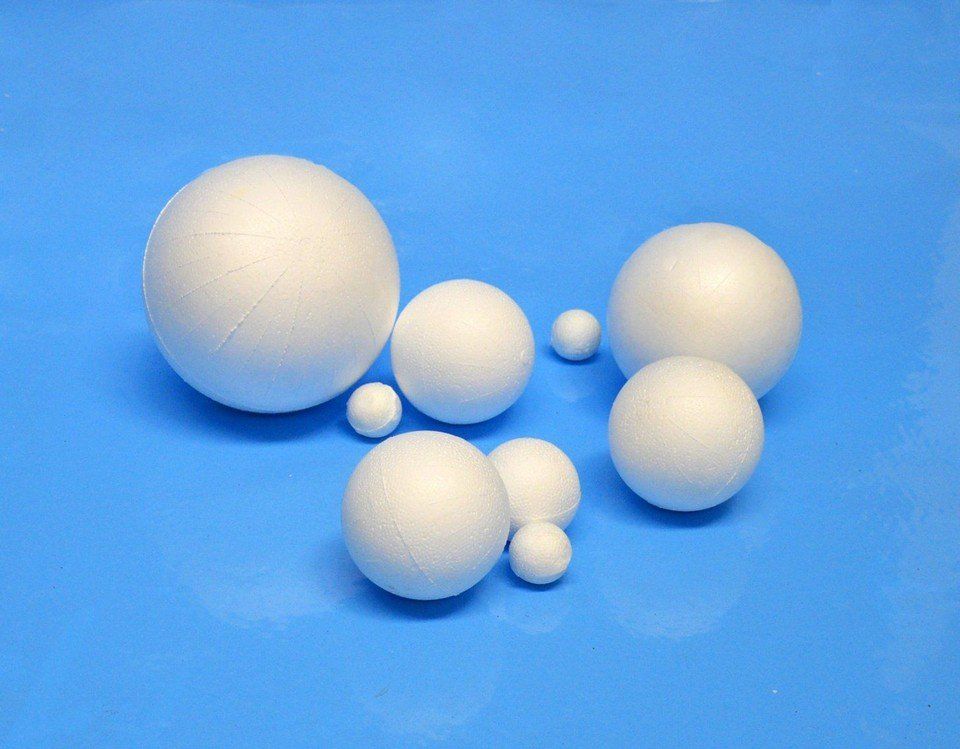 Polystyrene decorations