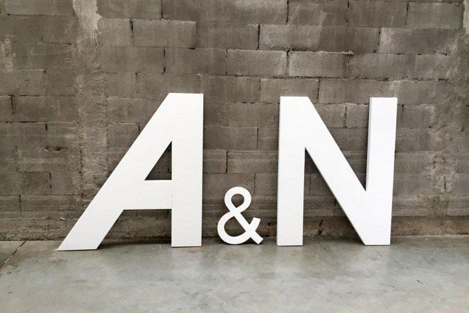 A&N lettering