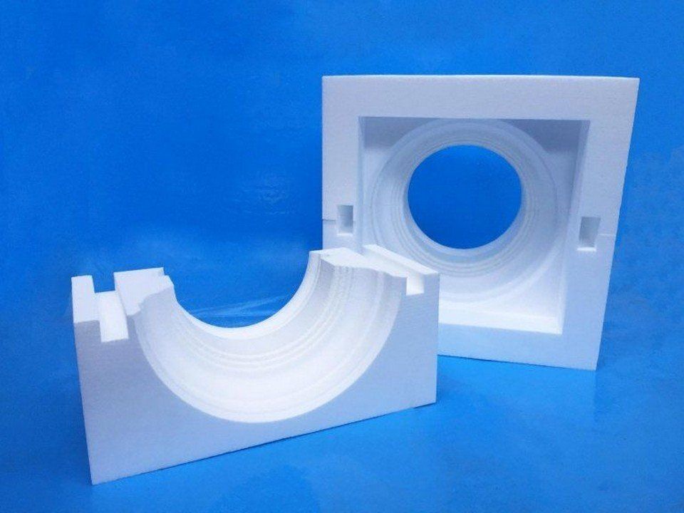 Polystyrene packaging for construction