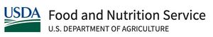 A logo for the usda food and nutrition service