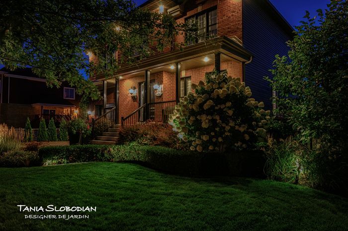 Réalisation éclairage d'ambiance aménagement paysager 46