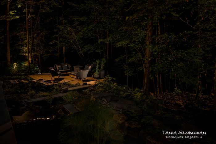 Réalisation éclairage d'ambiance aménagement paysager 41