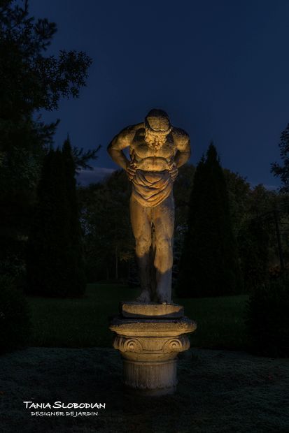 Réalisation éclairage d'ambiance aménagement paysager 36