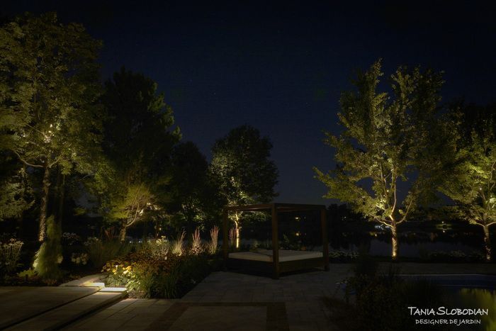 Réalisation éclairage d'ambiance aménagement paysager 23