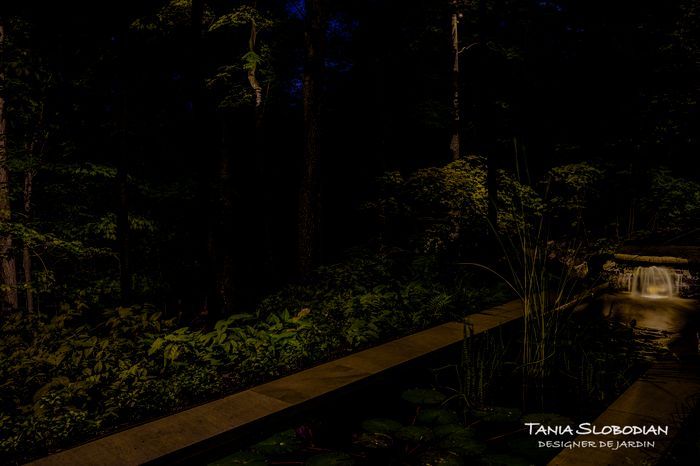 Réalisation éclairage d'ambiance aménagement paysager 21