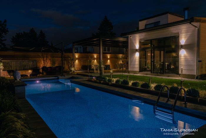 Réalisation éclairage d'ambiance aménagement paysager 22