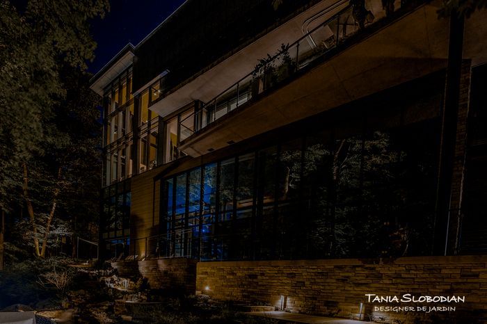 Réalisation éclairage d'ambiance aménagement paysager 17