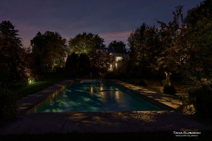 Réalisation éclairage d'ambiance aménagement paysager 16