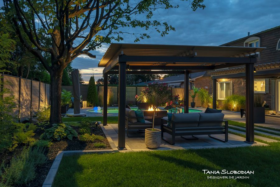 Réalisation éclairage d'ambiance aménagement paysager 4