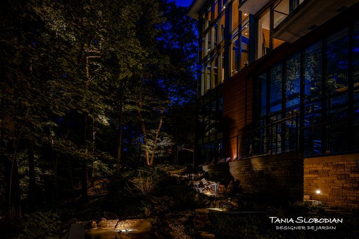 Réalisation éclairage d'ambiance aménagement paysager 1
