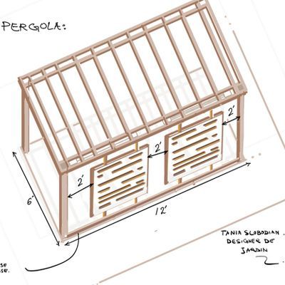 Tania Slobodian Designer de jardin élévation de construction 8