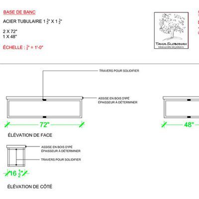 Tania Slobodian Designer de jardin élévation de construction 7