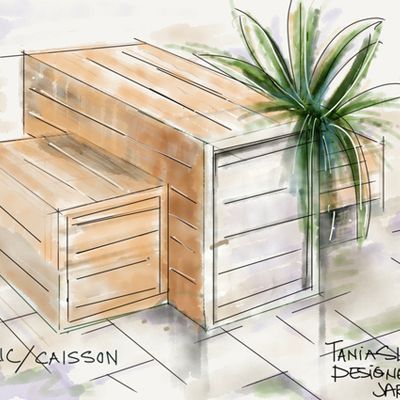 Tania Slobodian Designer de jardin élévation de construction