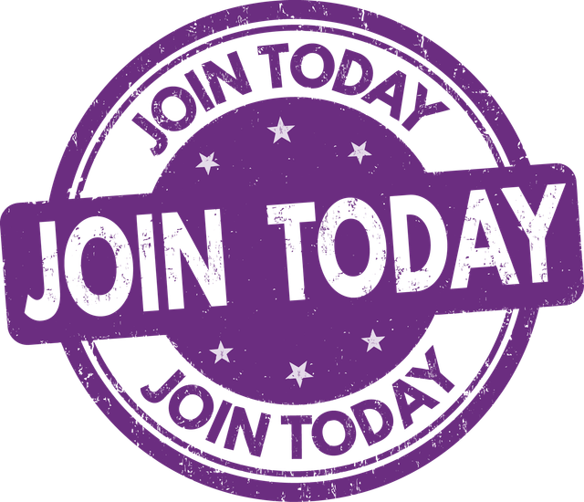 Purple join today badge