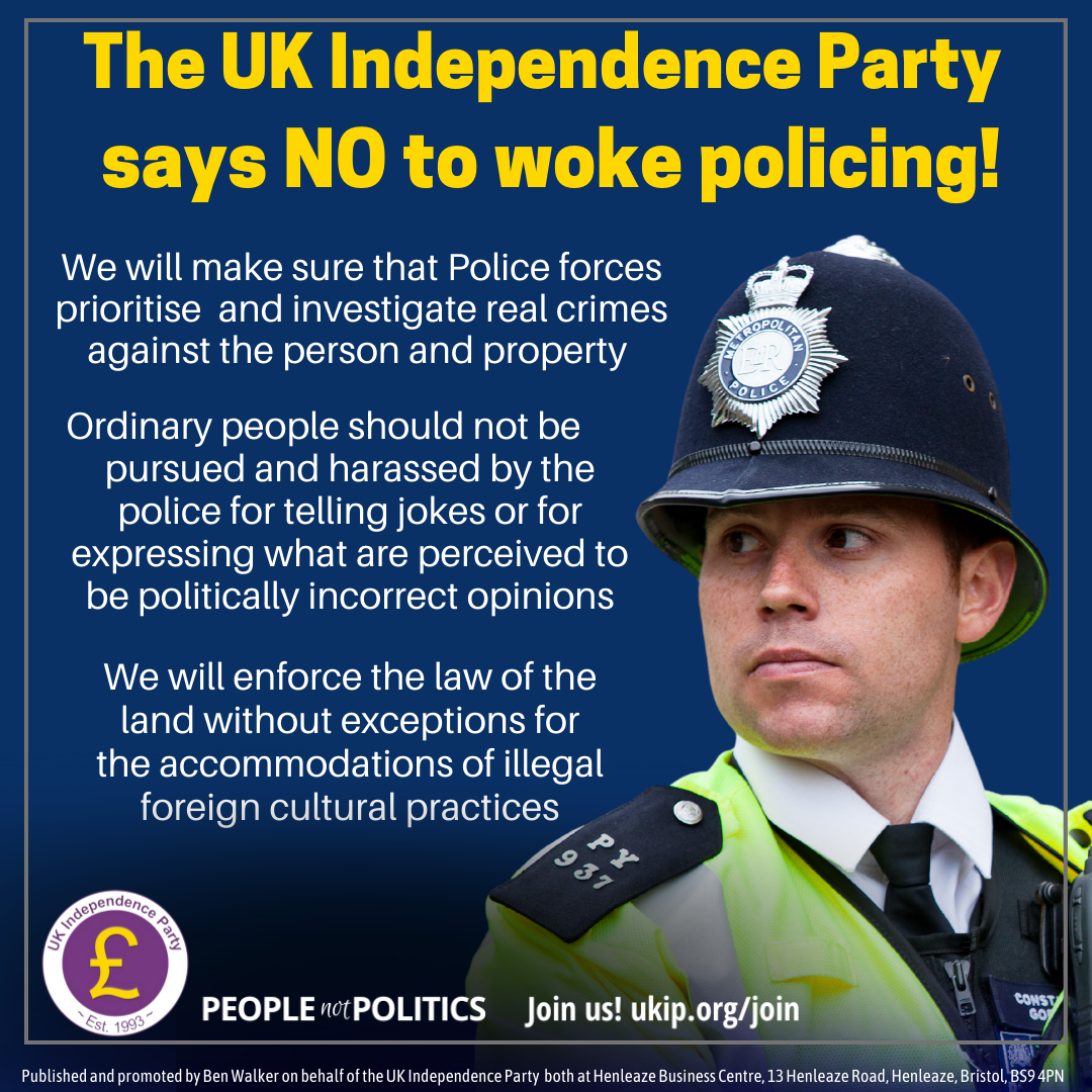 UKIP calls for an end to colour-blind policing
