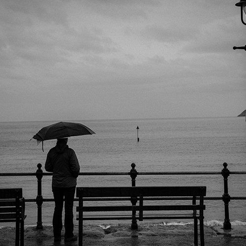Person with Umbrella — North Berwick, ME — Little River Photo Workshops