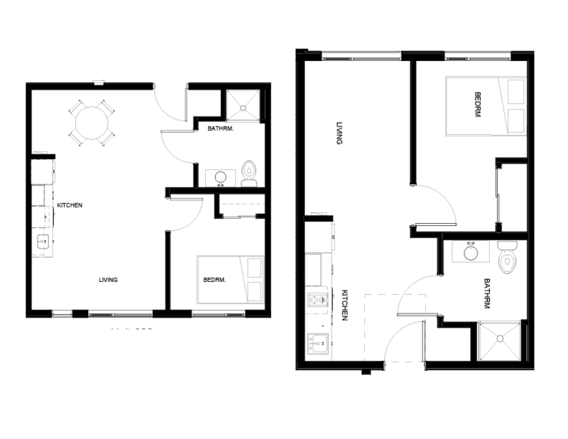 1 Bedroom Floor plan
