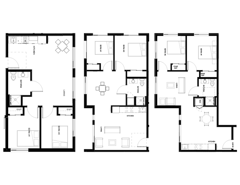 2 bedroom floor plan