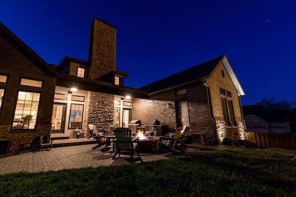 Minimalist Landscape Lighting Design — Springfield, MO — Nixa Lawn Service