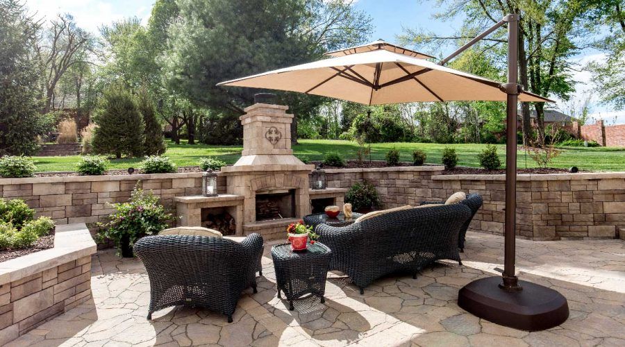 Outside House Paver Patio — Springfield, MO — Nixa Lawn Service