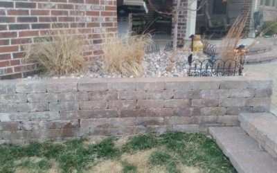 Paver Patio with Pebbles — Springfield, MO — Nixa Lawn Service