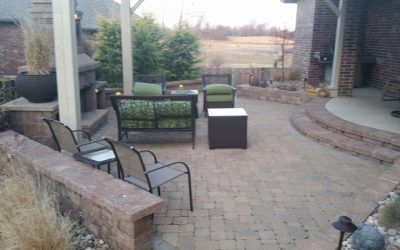 Home Patio with Fire Place — Springfield, MO — Nixa Lawn Service