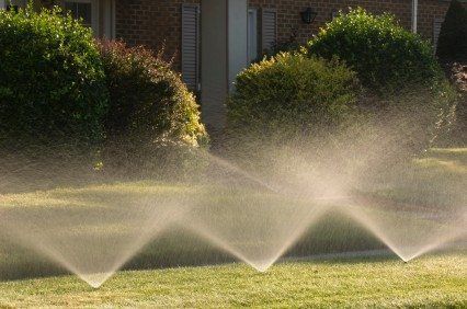 Lawn with Water Spray — Springfield, MO — Nixa Lawn Service