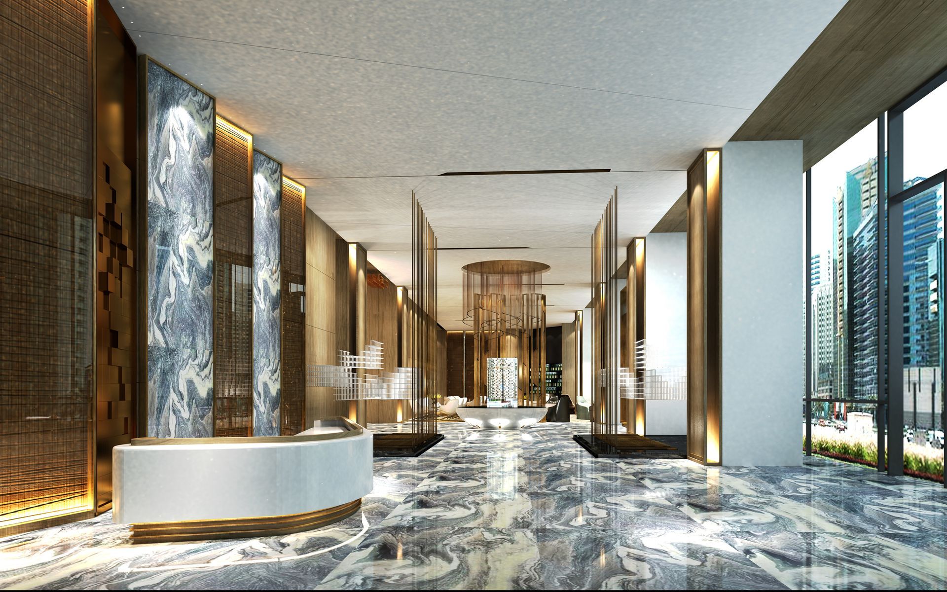 An aerial view of a large house with a swimming pool surrounded by trees.