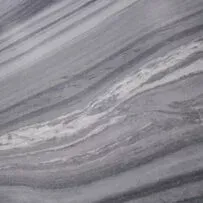 A close up of a marble tile with a gray and white marble texture.