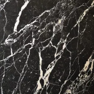 A close up of a black and white marble texture.